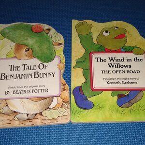 The Tale Of Benjamin Bunny by Beatrix Potter + Wind Willows by Grahame Vintage
